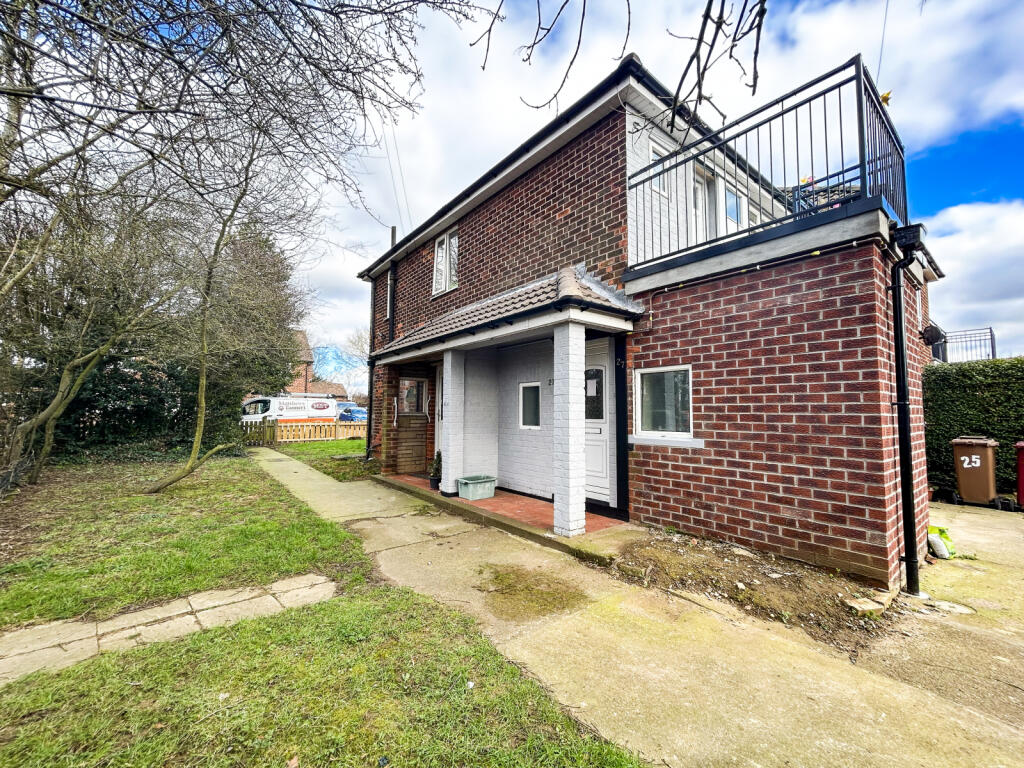 Spacious Two-Bedroom Flat with Large Plot and Off