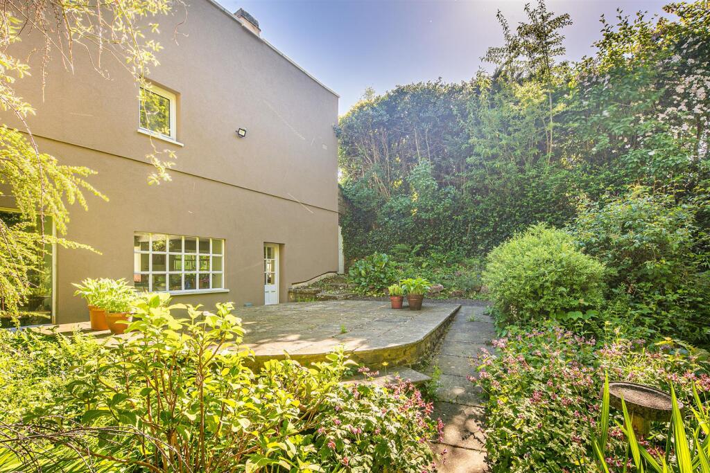 Rear of property