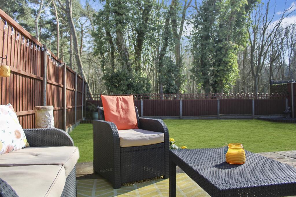 Rear garden seating area