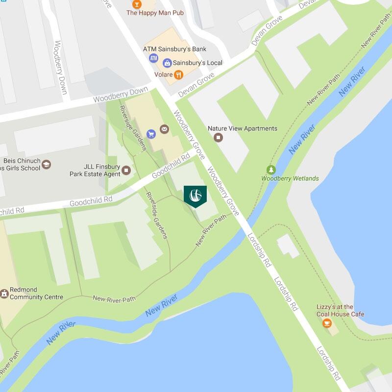 woodberry down Map