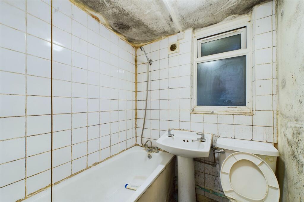 Basement level bathroom