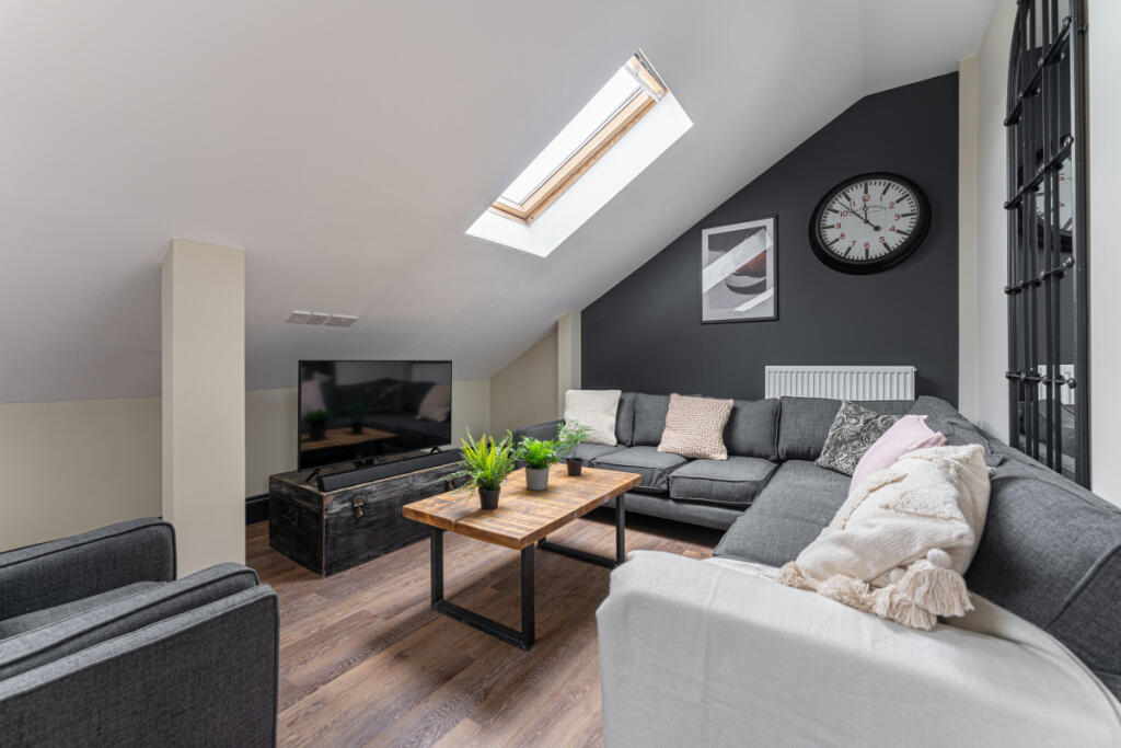 The Hosiery Factory Flat L Living Room 2