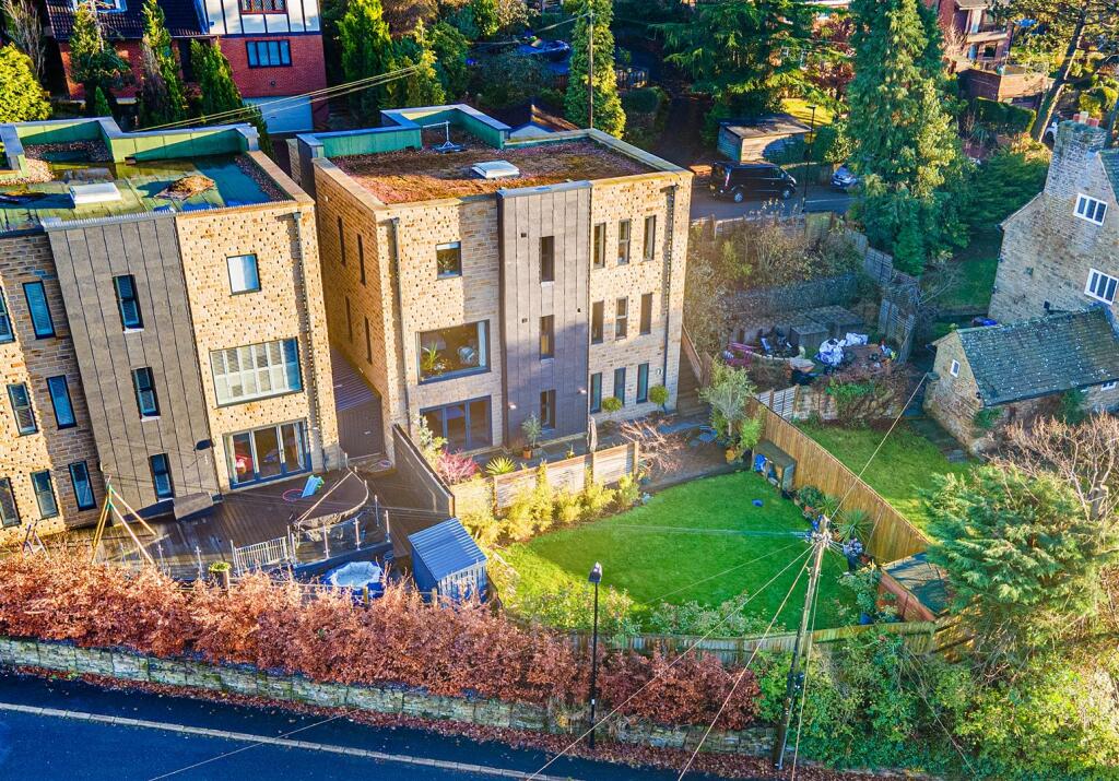 Aerial view of rear