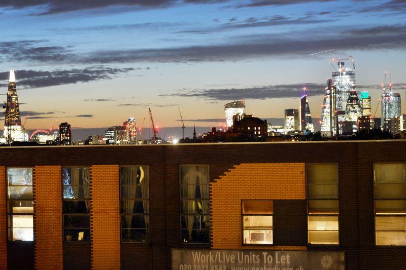 Cityscape view at night