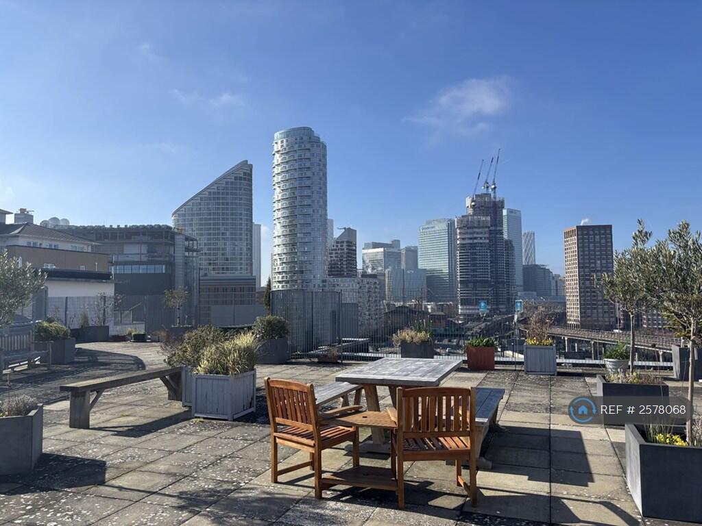 Roof Terrace With Views Of Canary Wharf