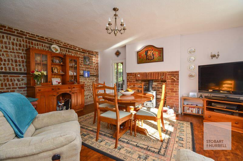 Dining Room with Fireplace 