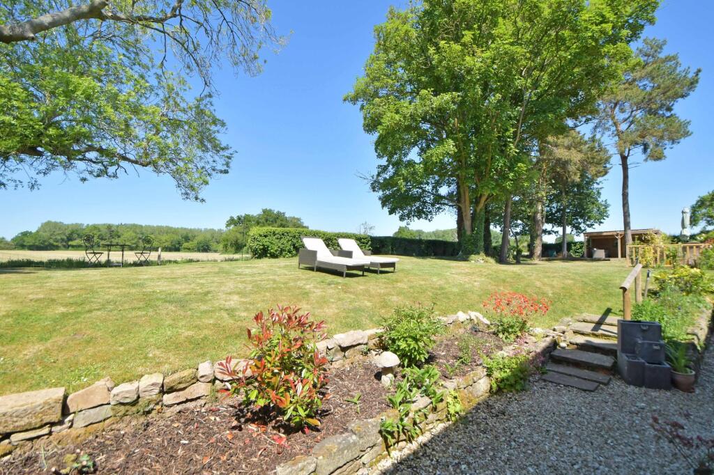 View of garden from cottage
