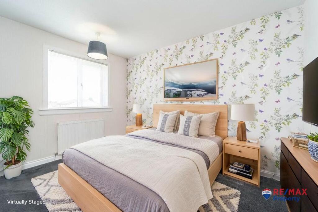 Virtually Staged Bedroom
