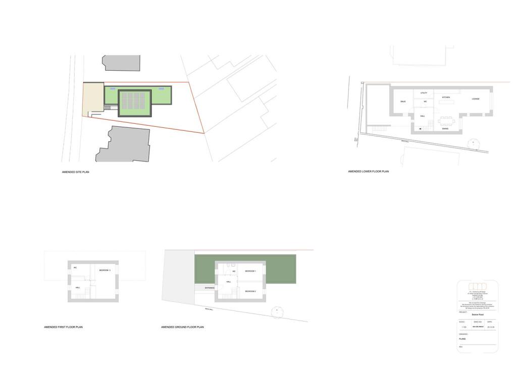 Site plan and proposed floorplan