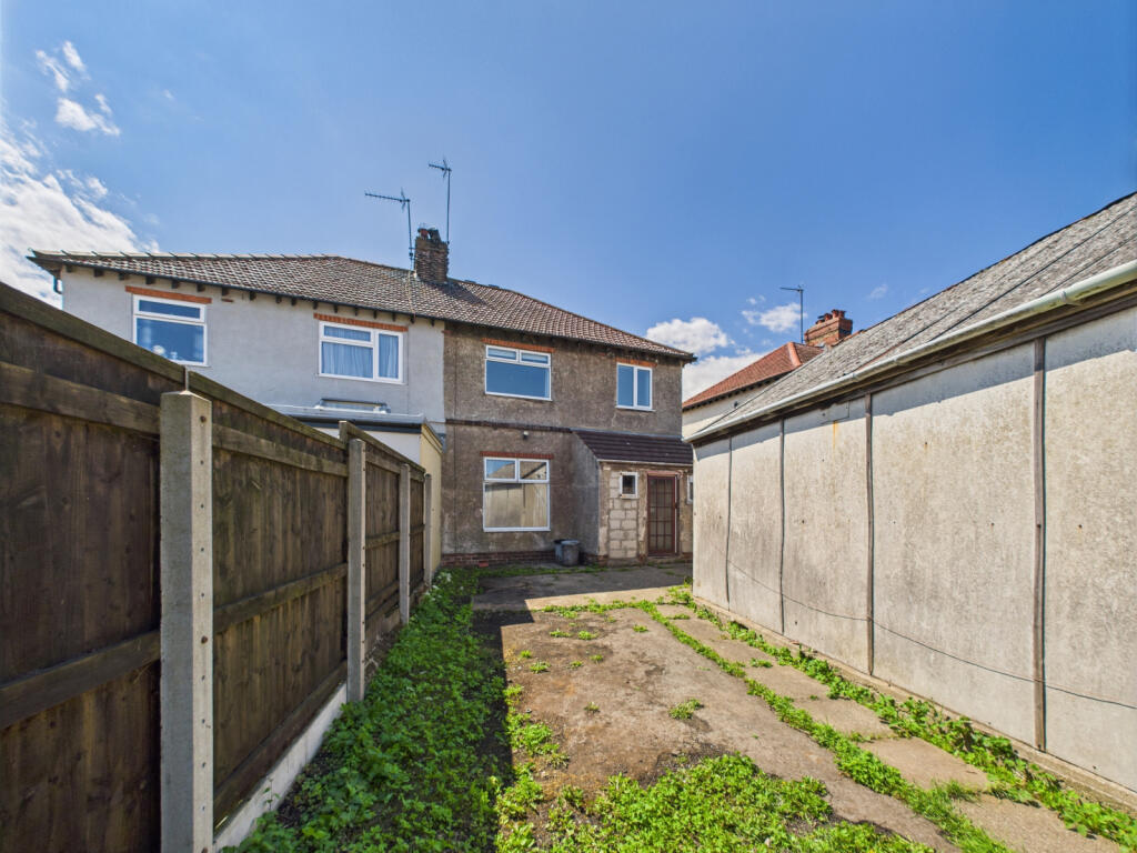 Rear of property