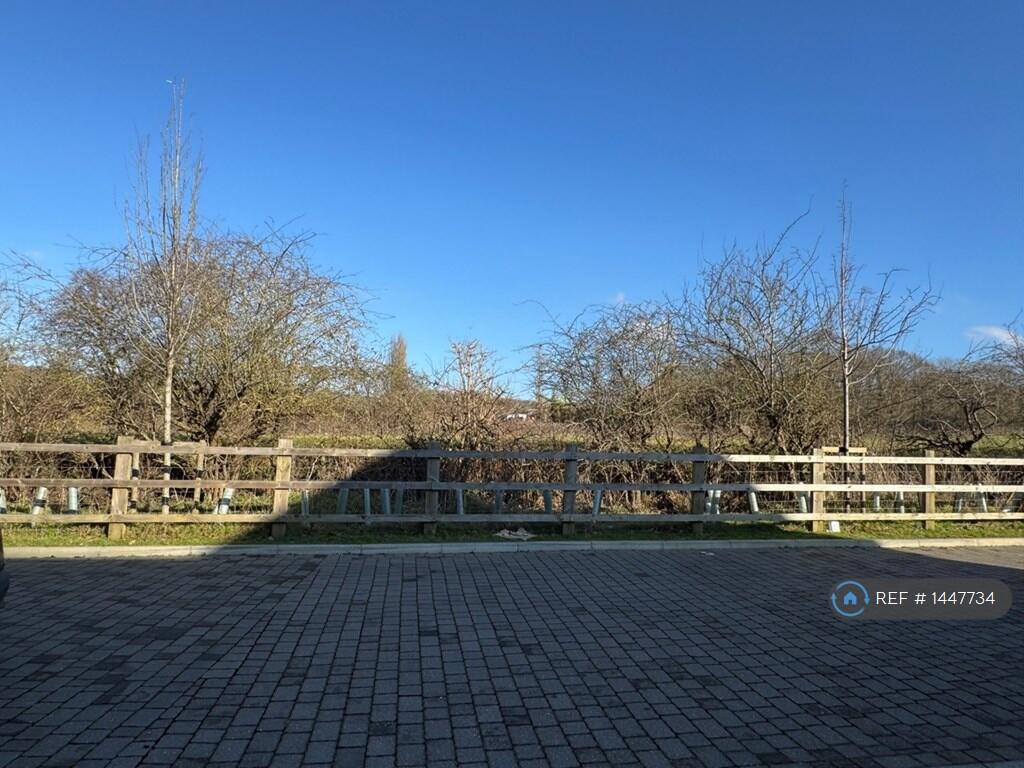 View From Front Over Open Farm Land