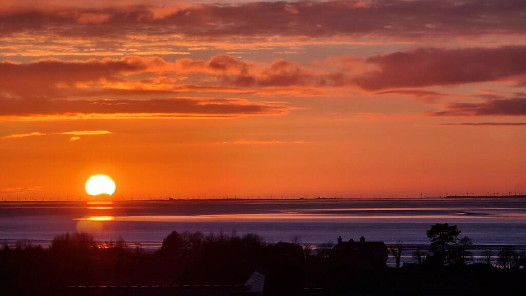 Sunset across the...