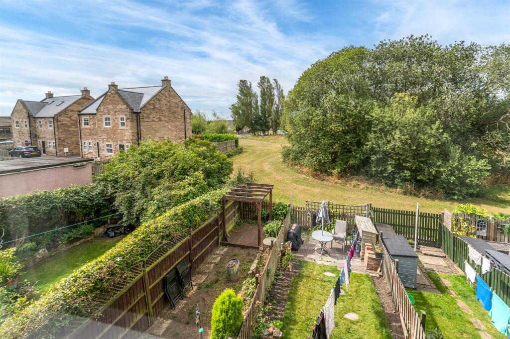 Rear Outlook Over The Gardens &amp; The Green Beyond