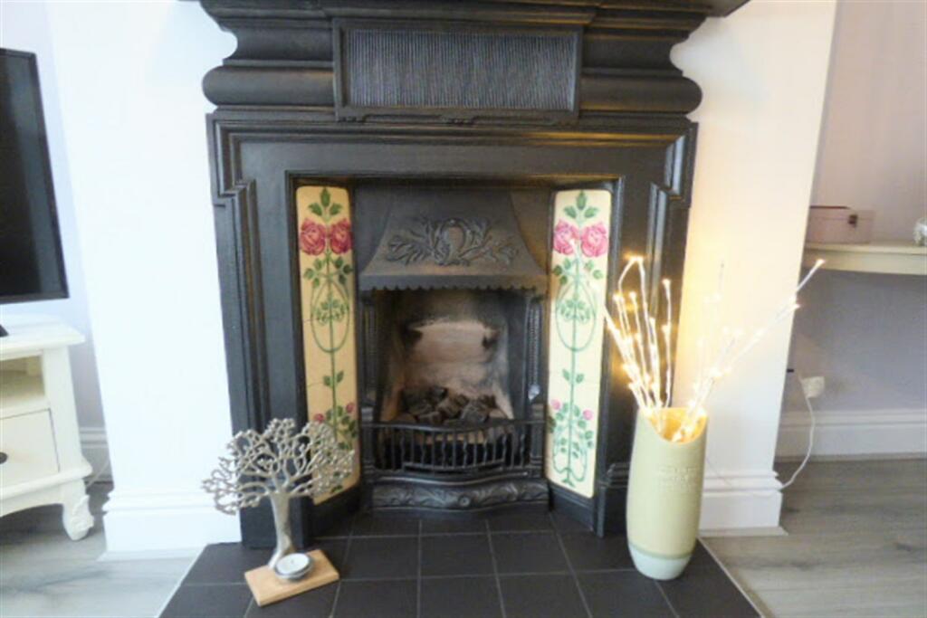 Lounge fireplace