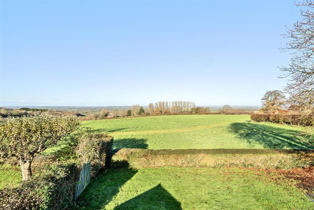 View beyond the rear garden