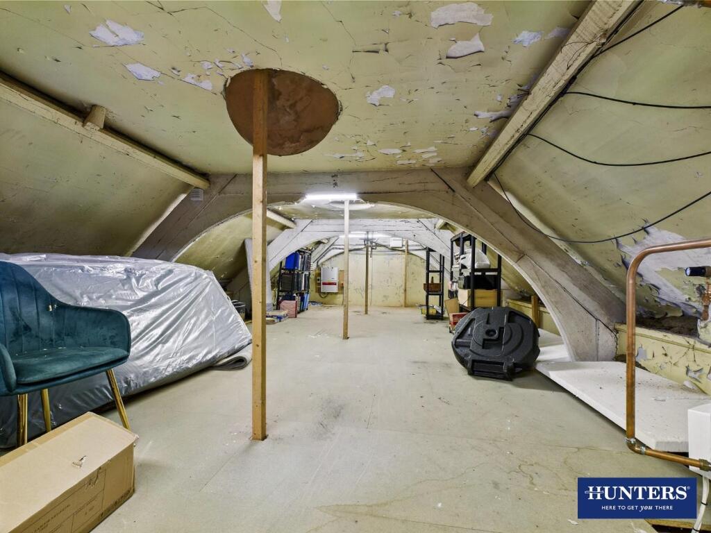 Vaulted Ceiling Storage Area