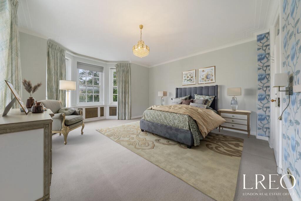 Primary Bedroom Virtually Staged