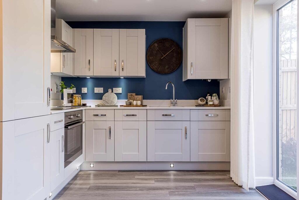 Double doors leading out to the garden