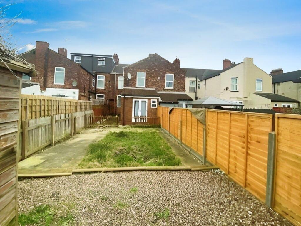 Rear of property