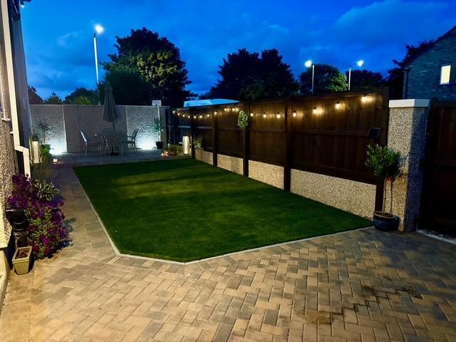 Rear Garden at night