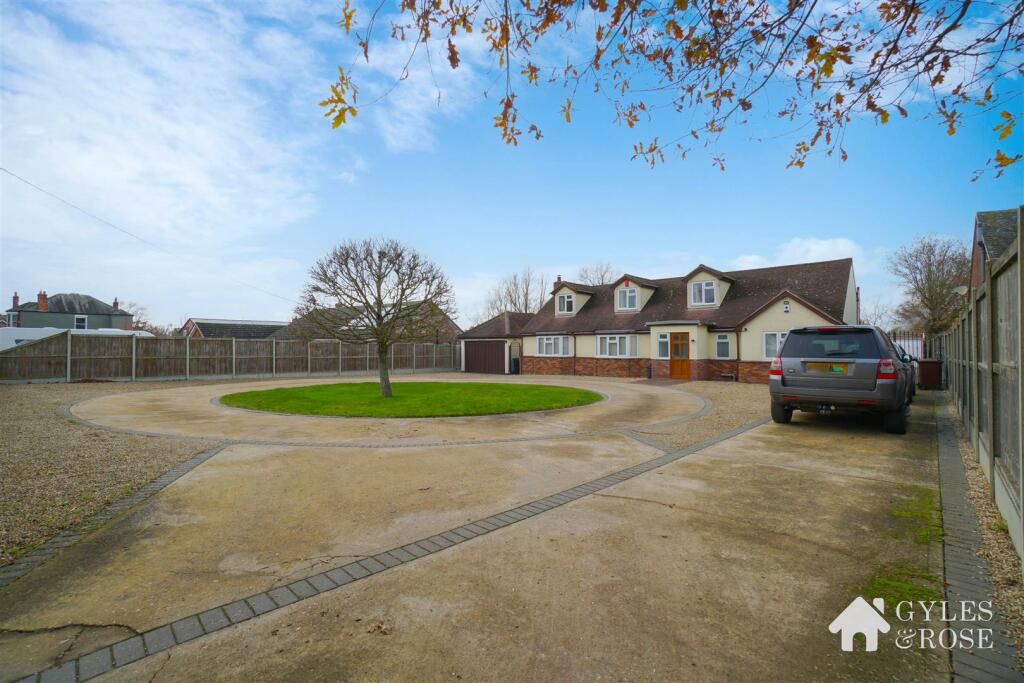 Driveway and front of house