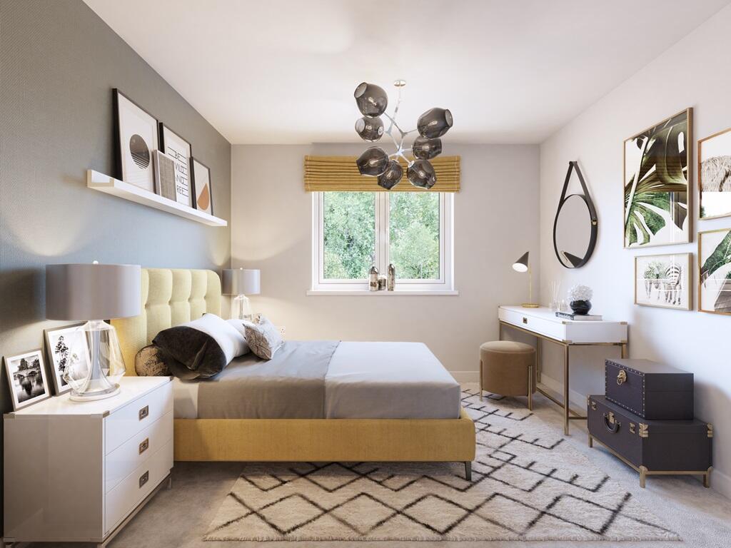 Bedroom two, three and four are found on the first floor