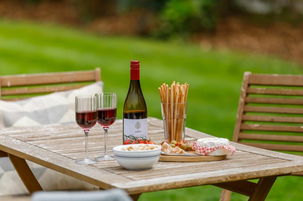 Light lunch in the walled garden