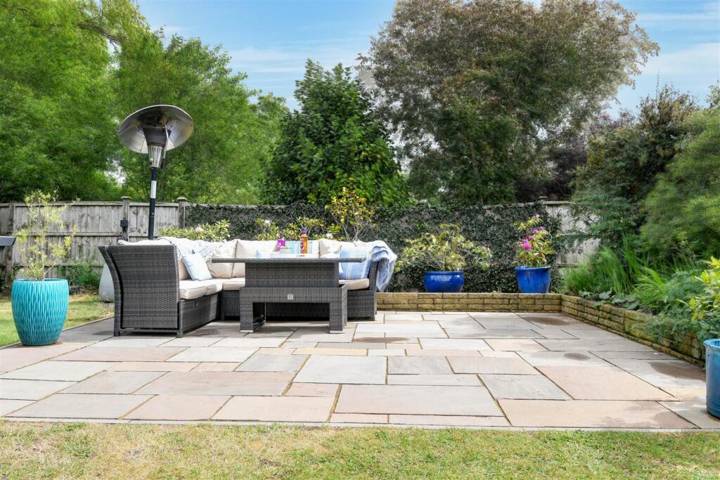 Patio dining area