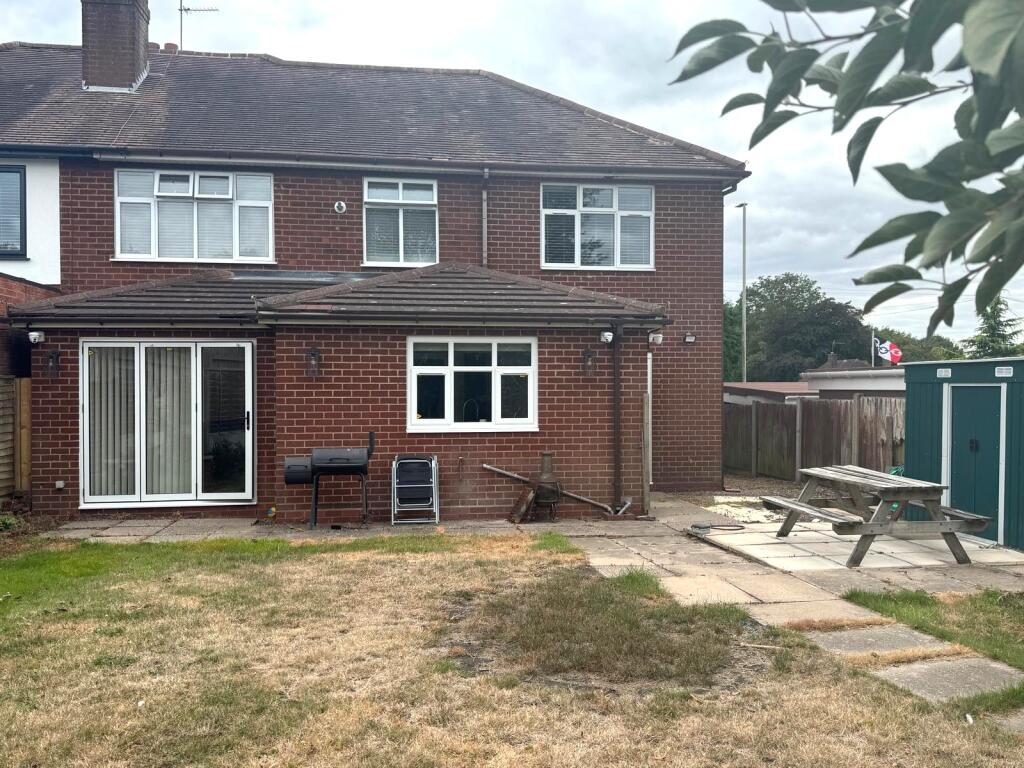 Rear of property
