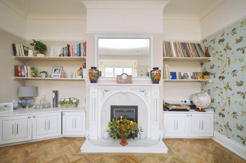 Lounge fireplace