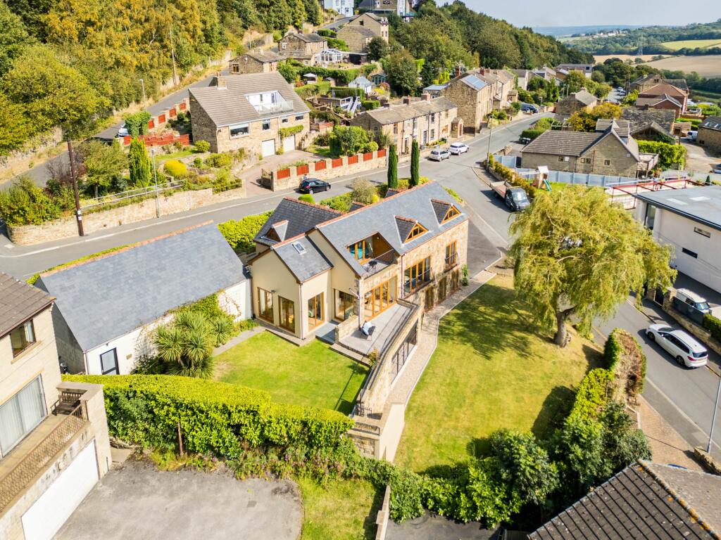 Aerial view of house