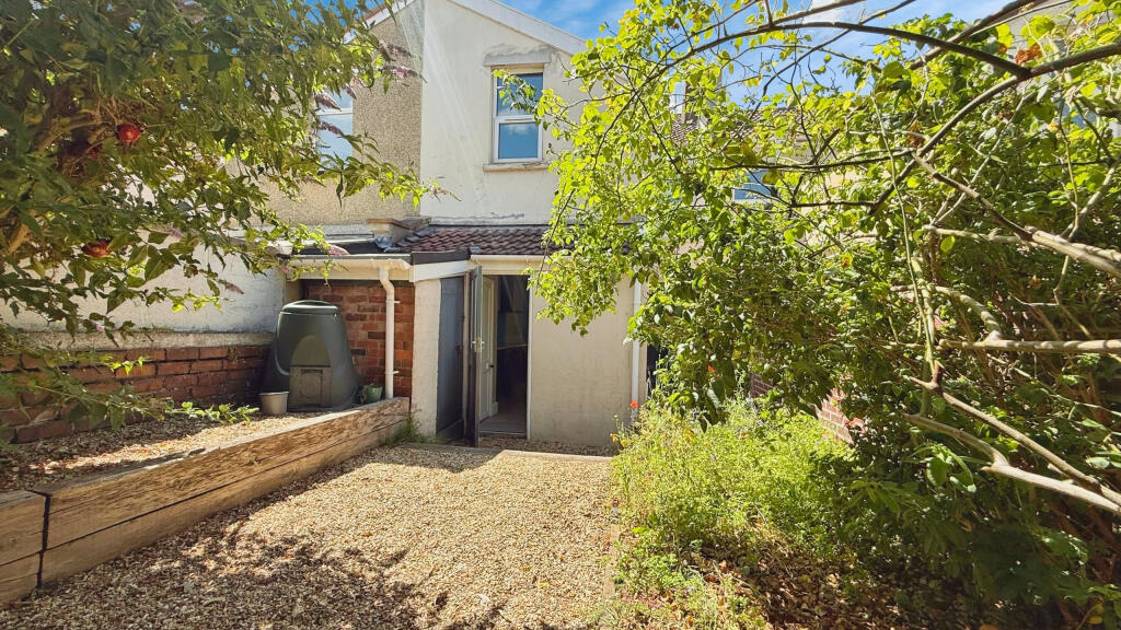 Rear of property
