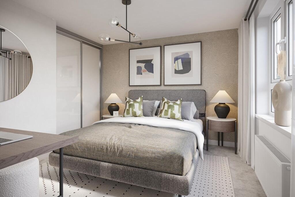 Bedroom 2 is a spacious double