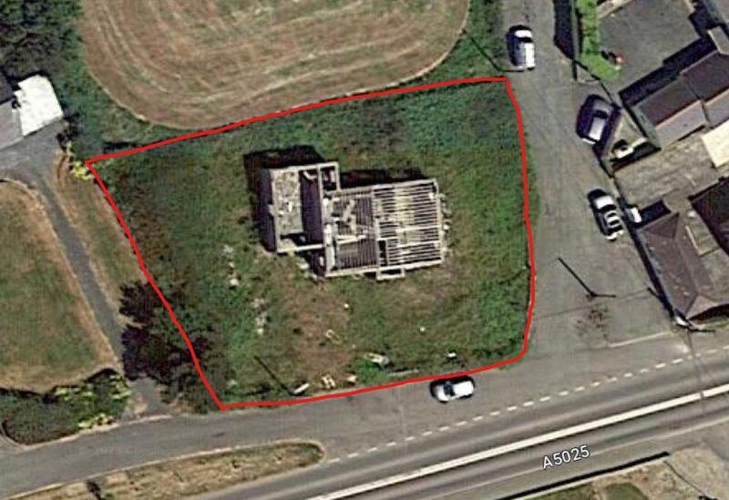 Aerial view in construction