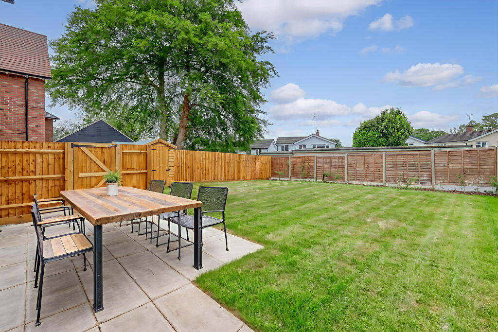 Plot 1 rear garden