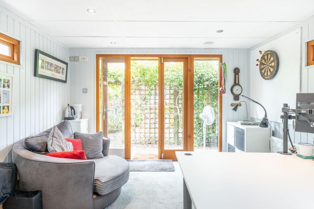 View out from garden office