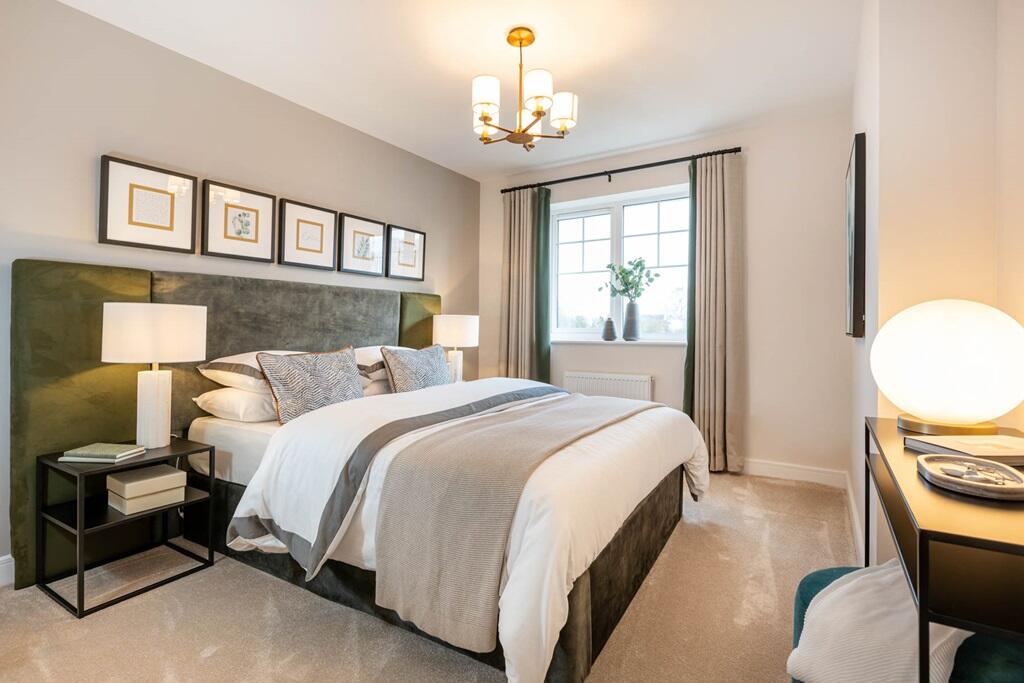 Large bedrooms with space for fitted wardrobes