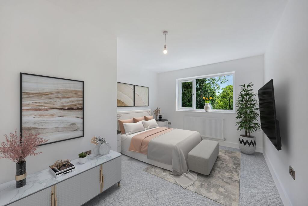 Virtually Staged Bedroom 4