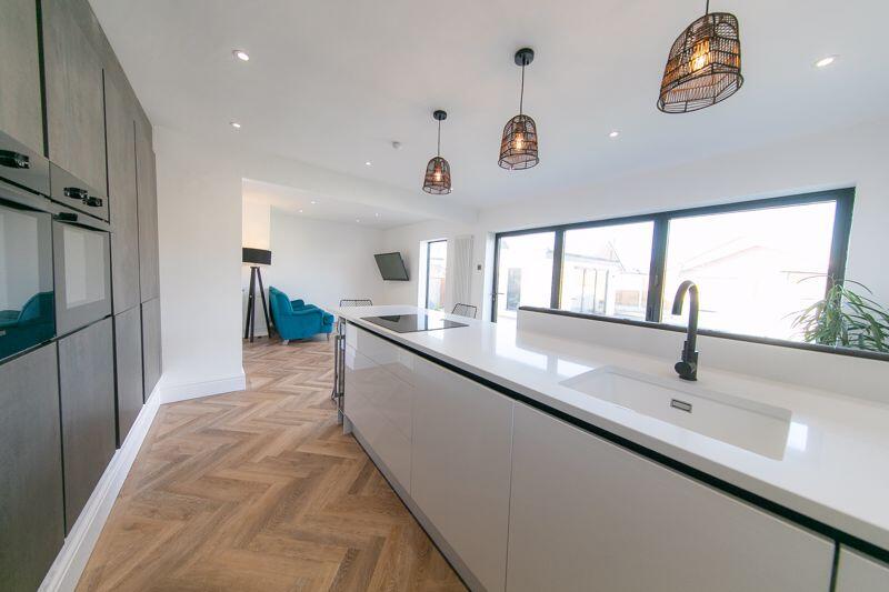 Open plan kitchen, living and dining ...