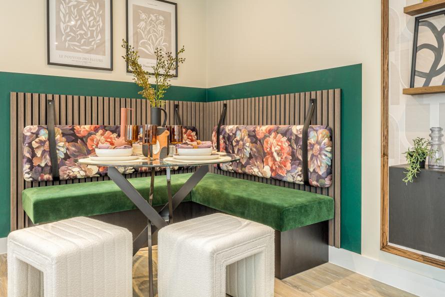 NGP, one bedroom apartment, dining