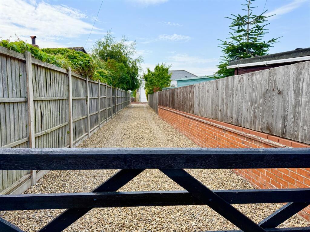 gated private driveway