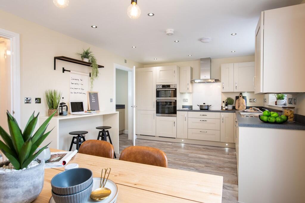 Spacious kitchen dining area with space for all the family