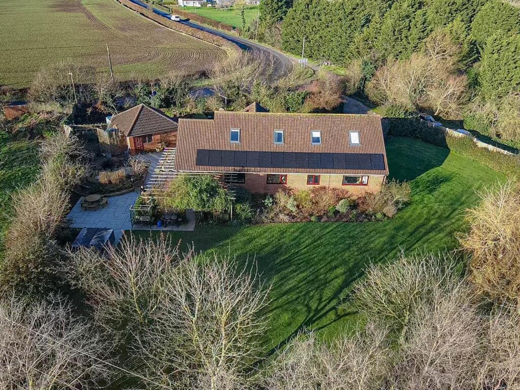 Aerial views of Property