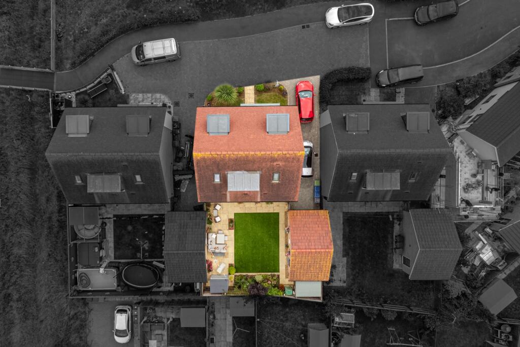 Aerial view of home