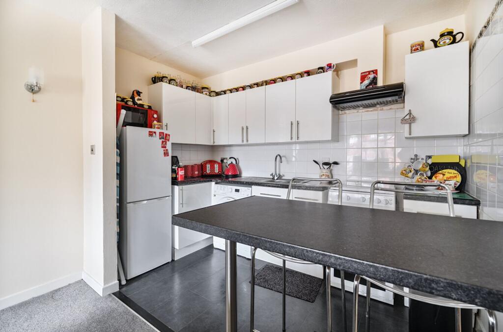 Open plan living room and kitchen