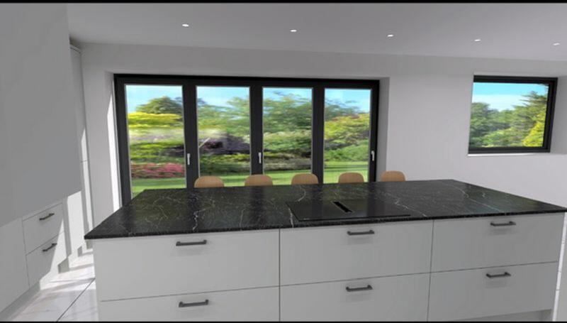 Kitchen breakfast CGI view 2