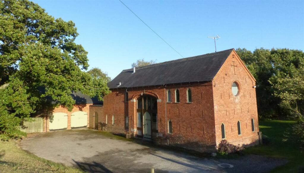 Front elevation and driveway