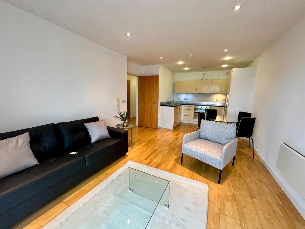 living space/kitchen