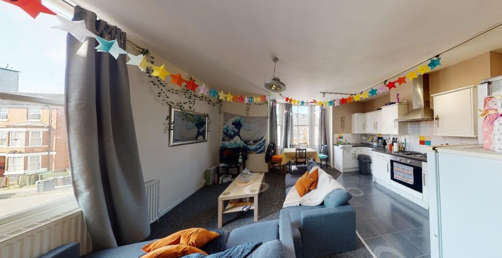 A spacious and bright modern living room, perfe...