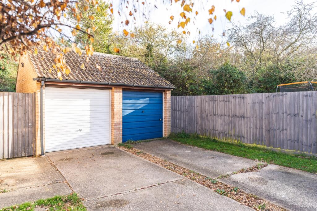 Single Garage - Blue door